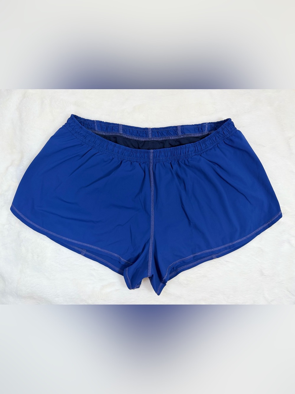 JOLYN Run Shorts Women M Blue Lined Running Athletic Gym Brief Liner